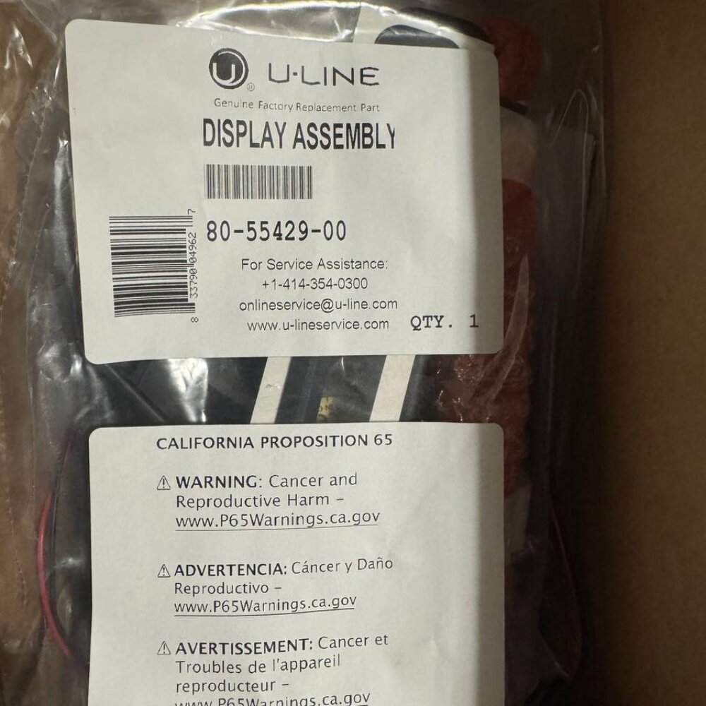 80-55429-00 Display Assembly U-Line UHBD524-IG01A BRAND NEW SEALED